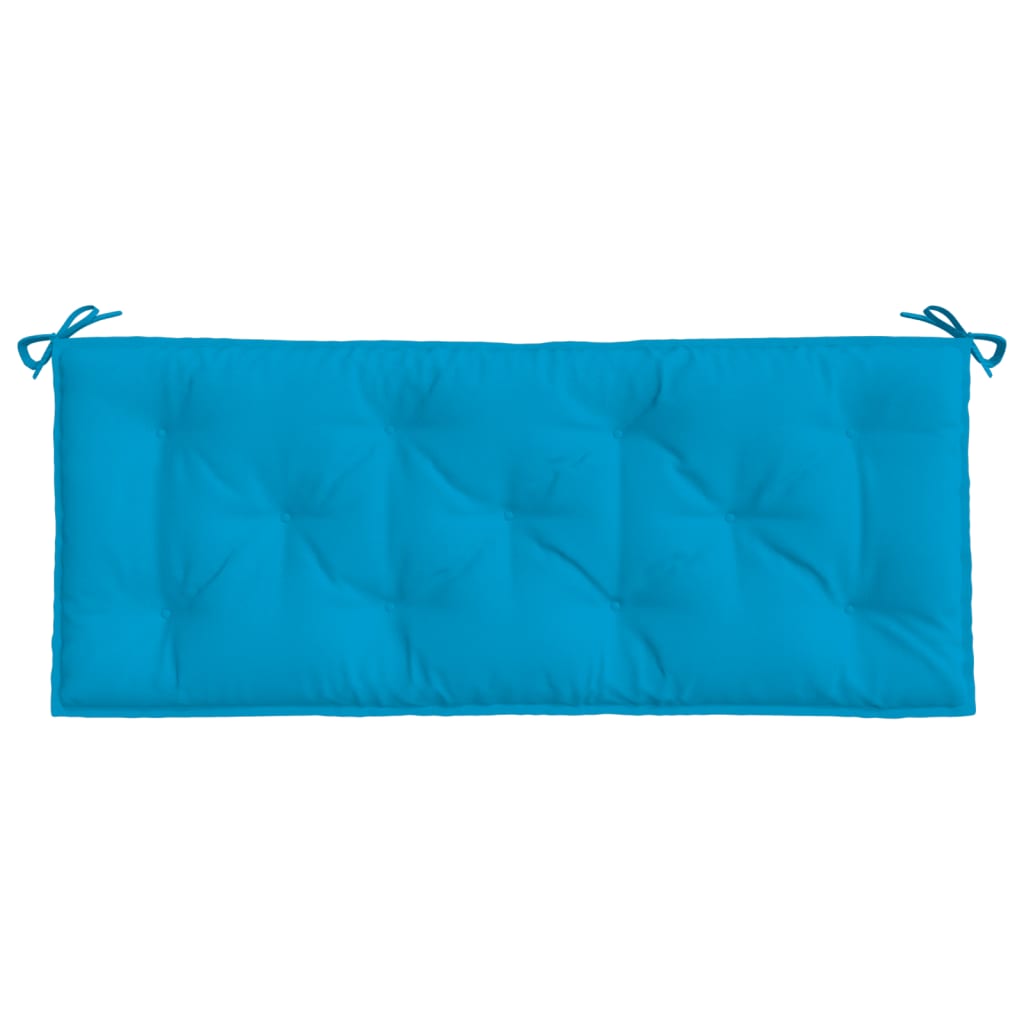 vidaXL Coussin de banc de jardin bleu clair 120x50x7 cm tissu oxford