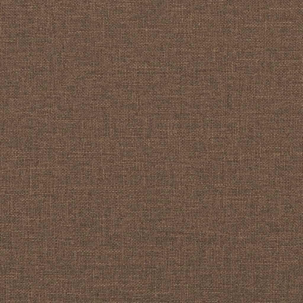 vidaXL Ensemble de canapés 3 pcs marron tissu