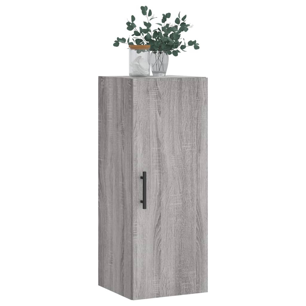 vidaXL Armoire murale sonoma gris 34,5x34x90 cm