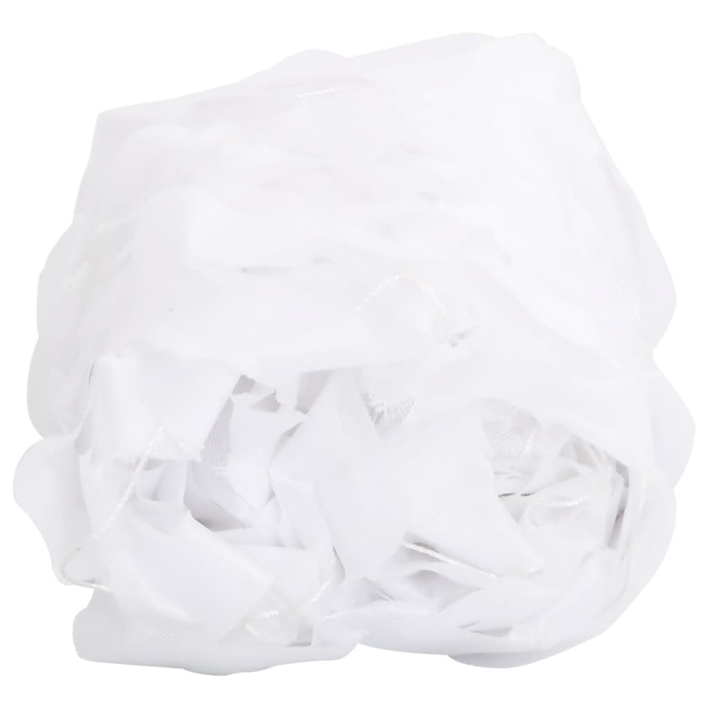 vidaXL Filet de camouflage avec sac de rangement 506x279 cm blanc