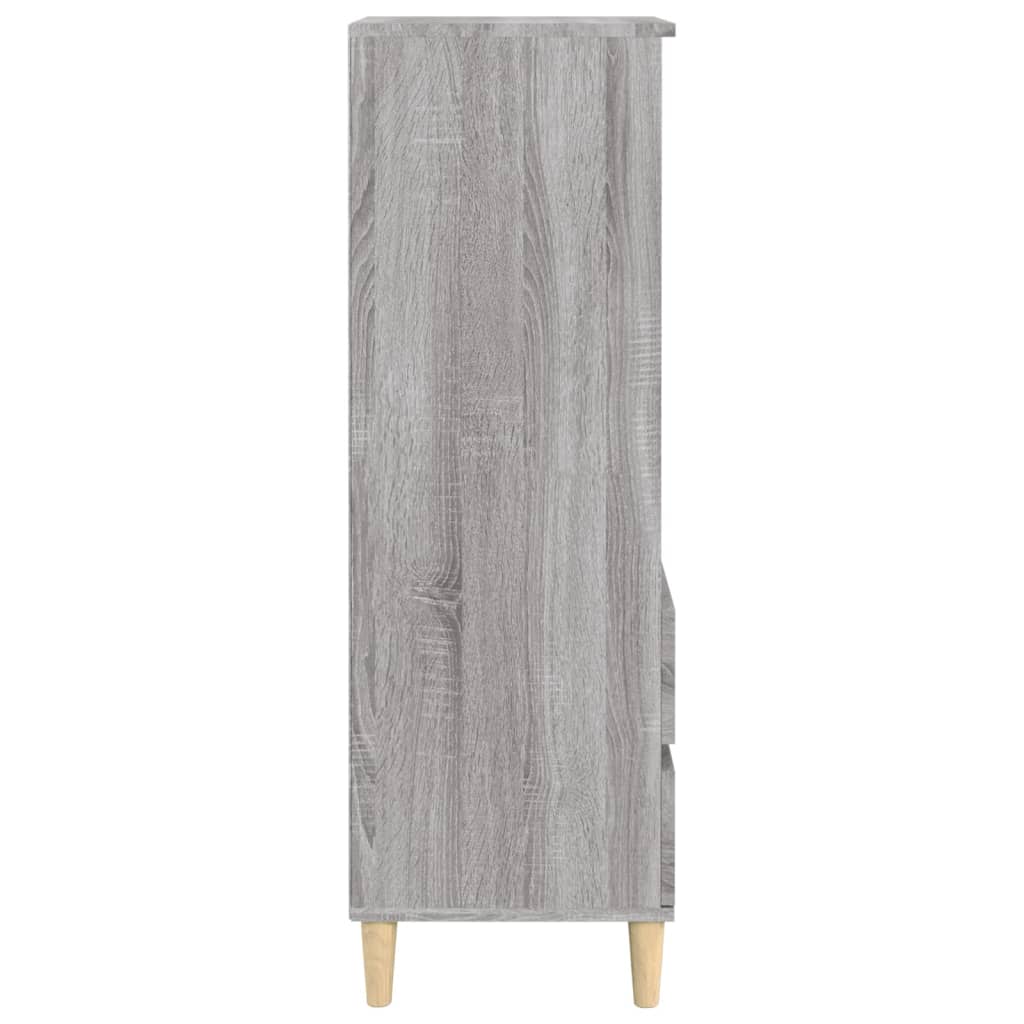 vidaXL Buffet haut Sonoma gris 40x36x110 cm Bois d'ingénierie