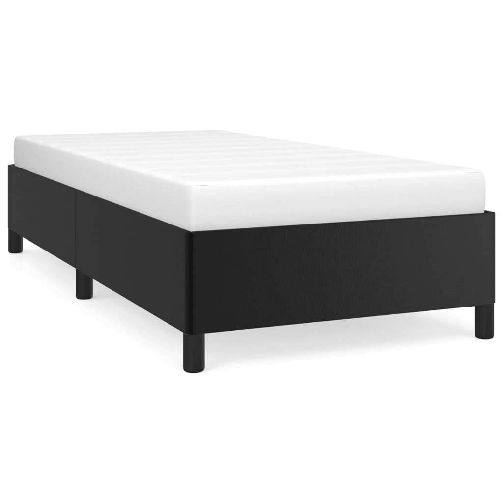 vidaXL Cadre de lit sans matelas noir 90x190 cm similicuir