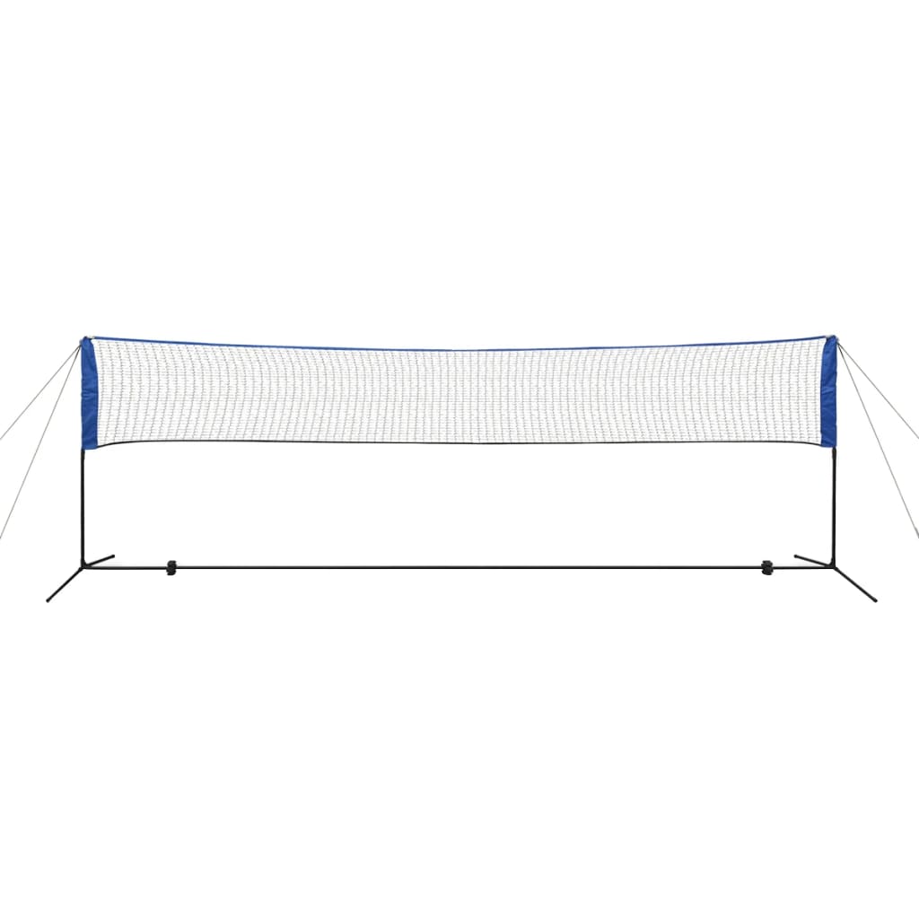 vidaXL Filet de badminton avec volants 500 x 155 cm