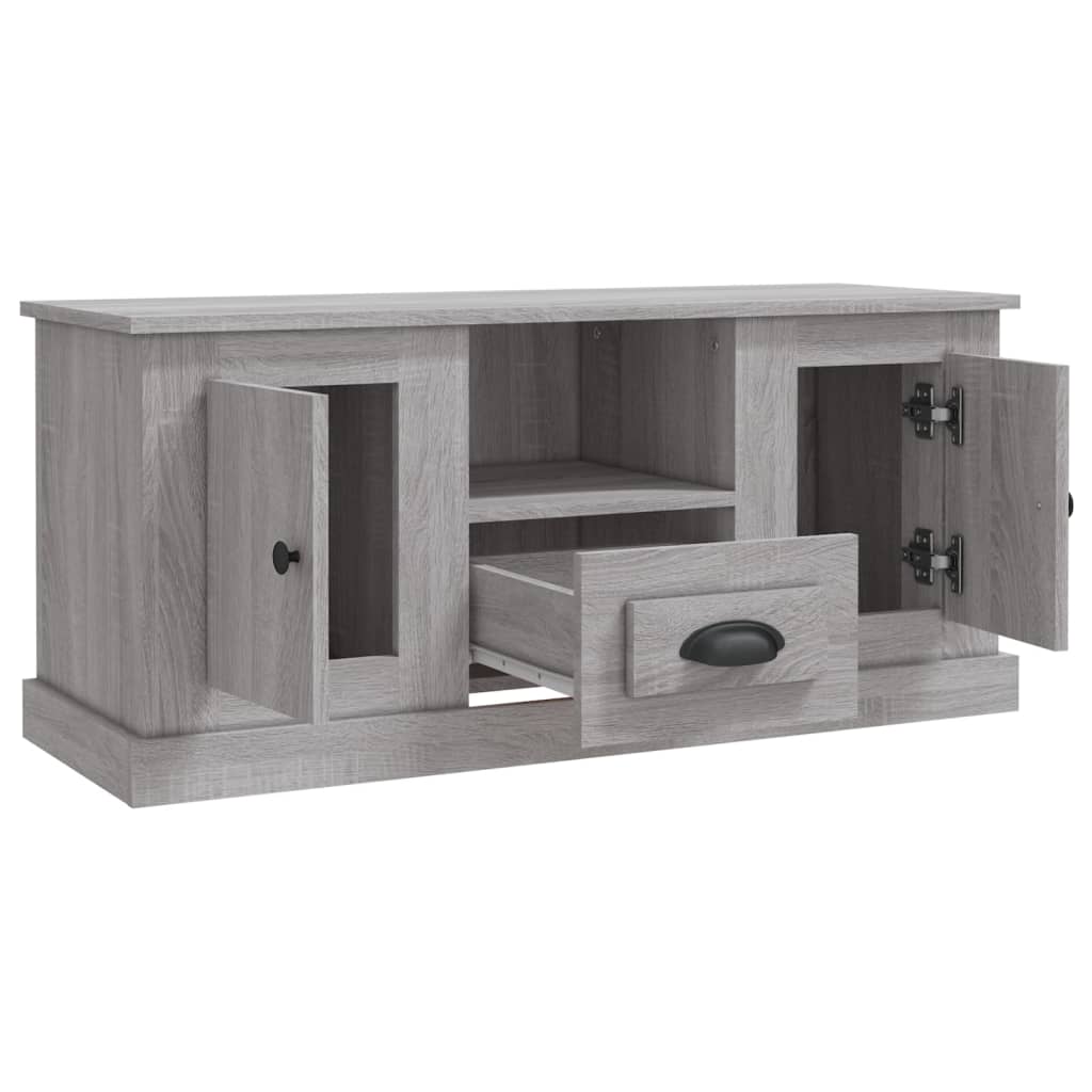 vidaXL Meuble TV sonoma gris 100x35,5x45 cm bois d'ingénierie