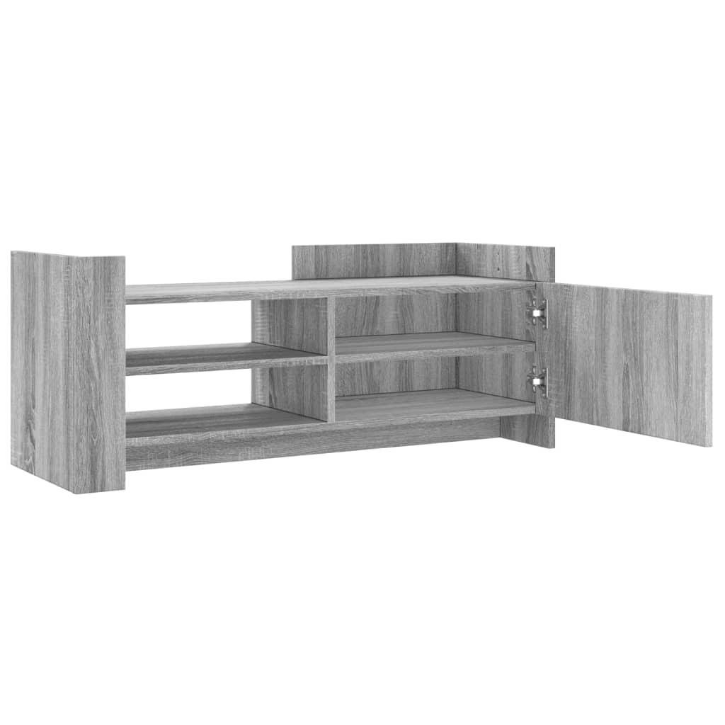 vidaXL Meuble TV Sonoma gris 100x35x40 cm Bois d'ingénierie