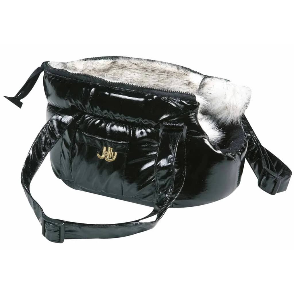 FLAMINGO Sac de transport animaux de compagnie Lola Noir 32x17x42 cm