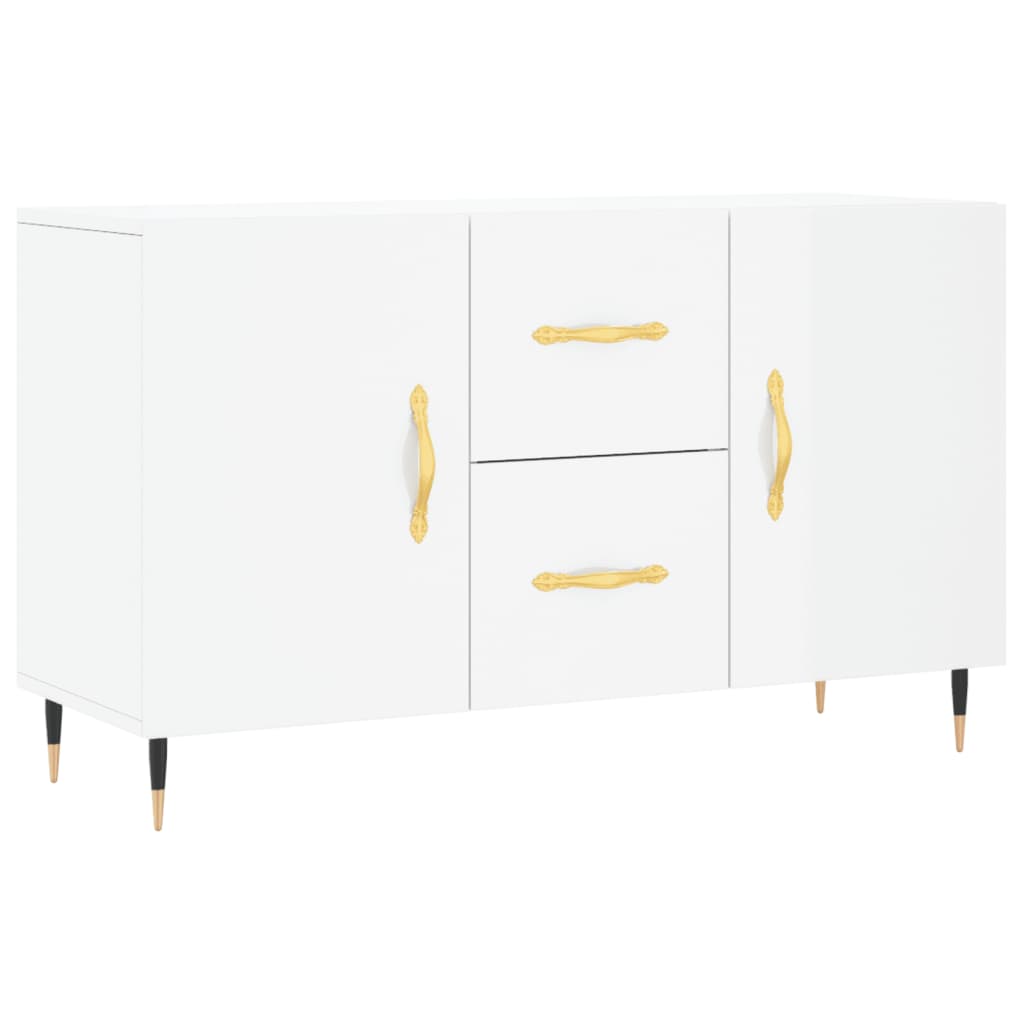 vidaXL Buffet blanc brillant 100x36x60 cm bois d'ingénierie