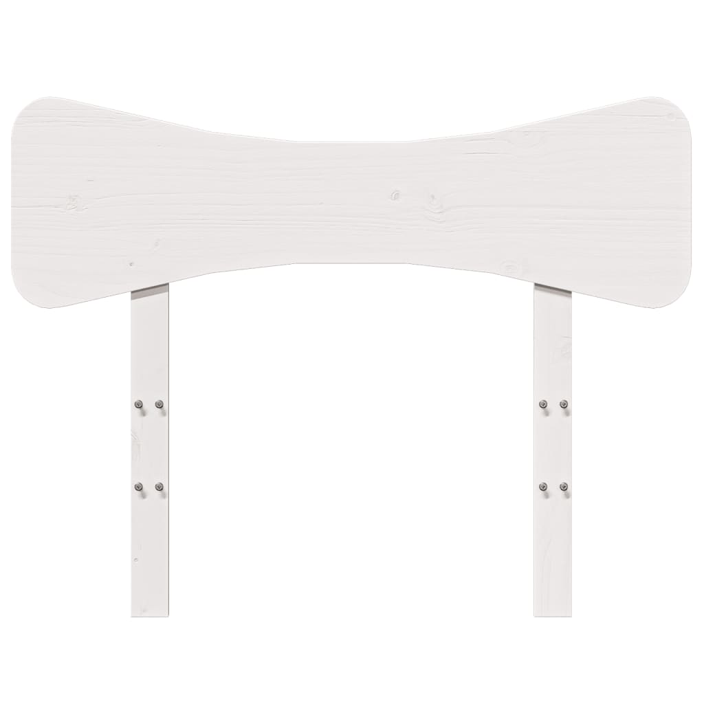 vidaXL Tête de lit blanc 100 cm bois massif de pin