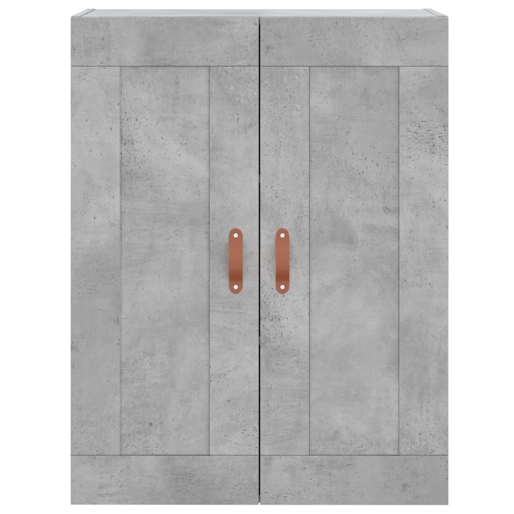 vidaXL Buffet haut Gris béton 69,5x34x180 cm Bois d'ingénierie