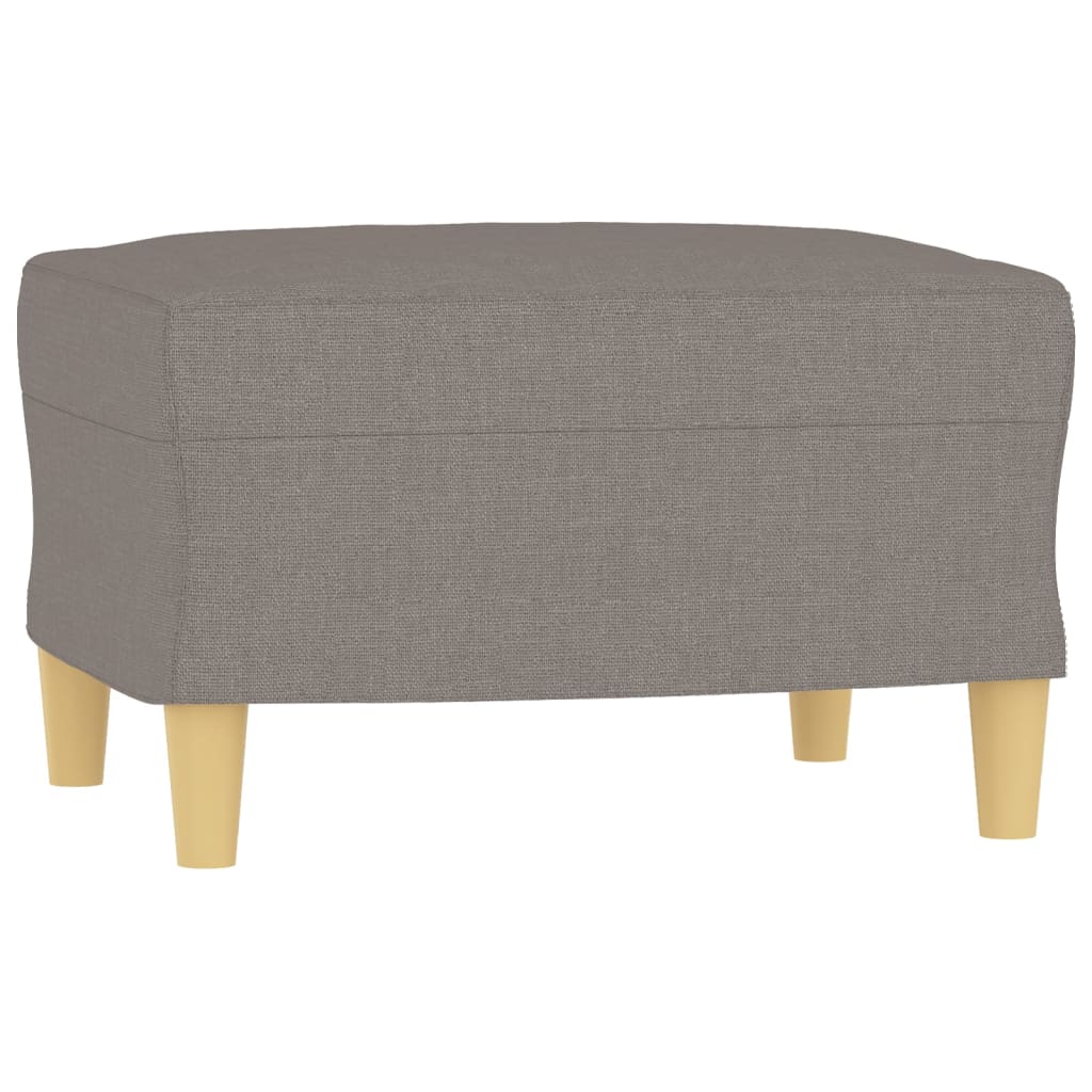 vidaXL Ensemble de canapés 3 pcs avec coussins Taupe Tissu