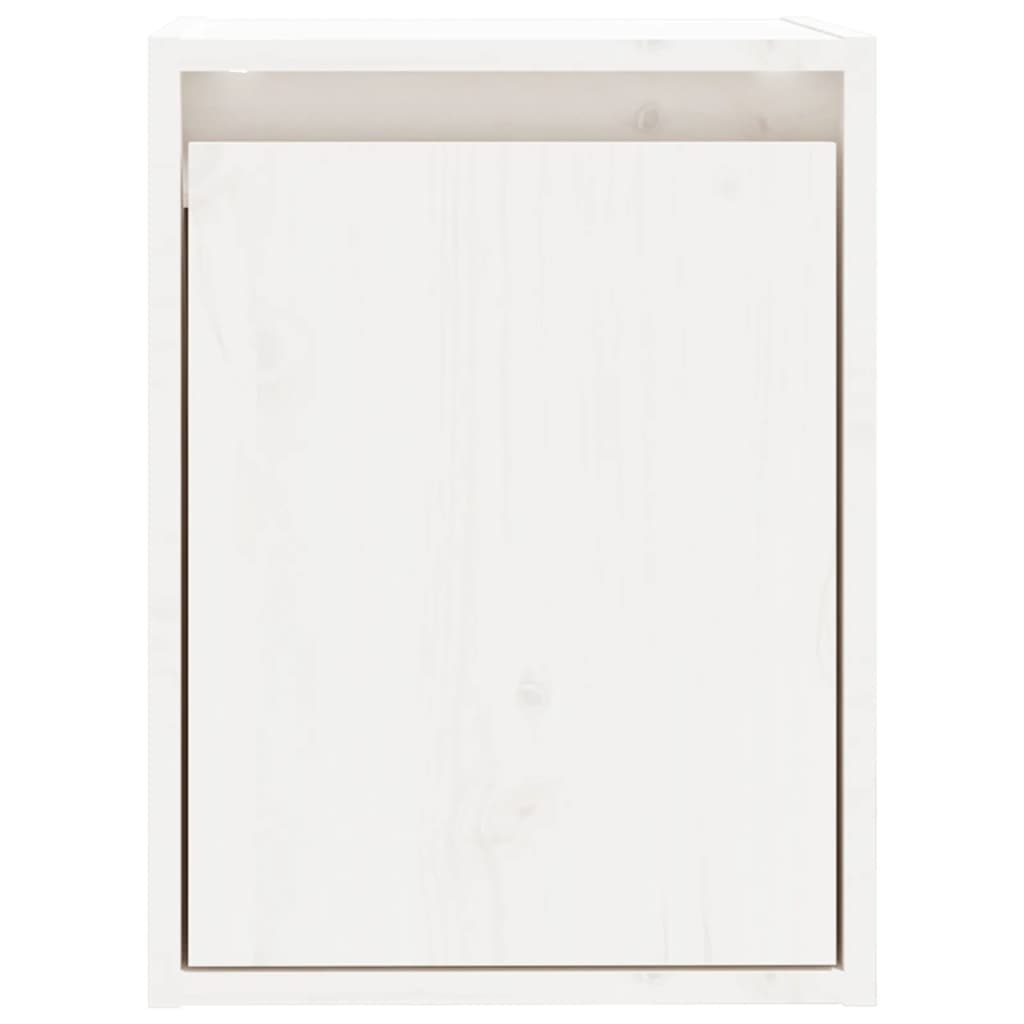 vidaXL Armoires murales 2 pcs Blanc 30x30x40 cm Bois de pin massif