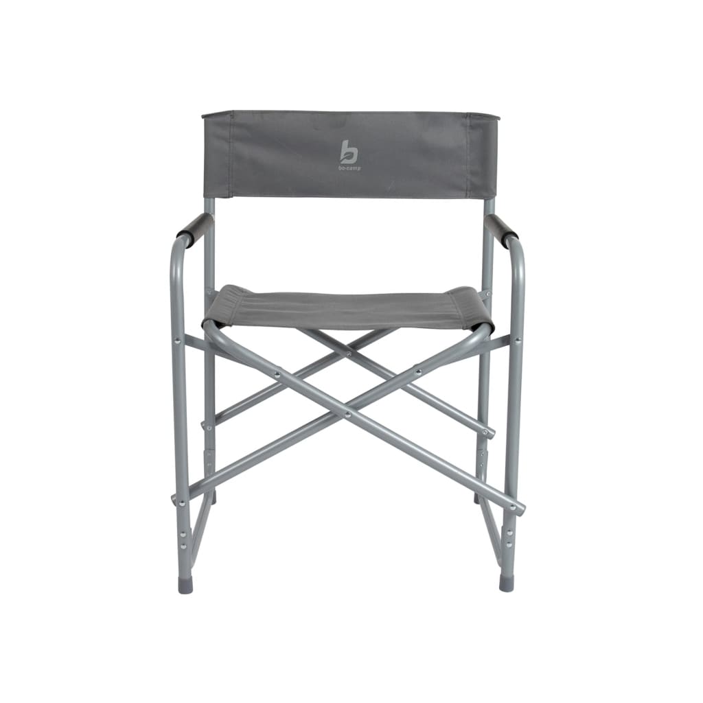 Bo-Camp Chaise de camping Acier Gris