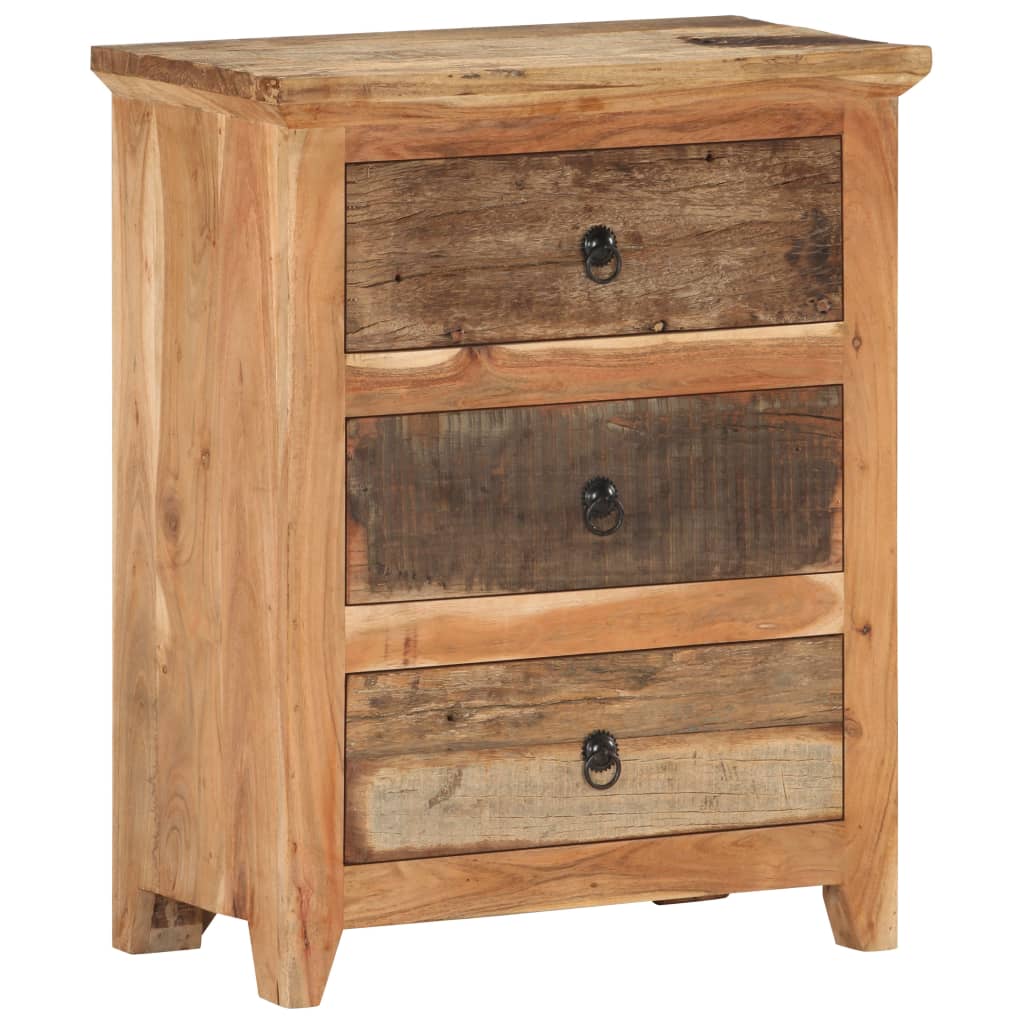 vidaXL Buffet 60x33x75 cm Bois d'acacia solide et bois de récupération