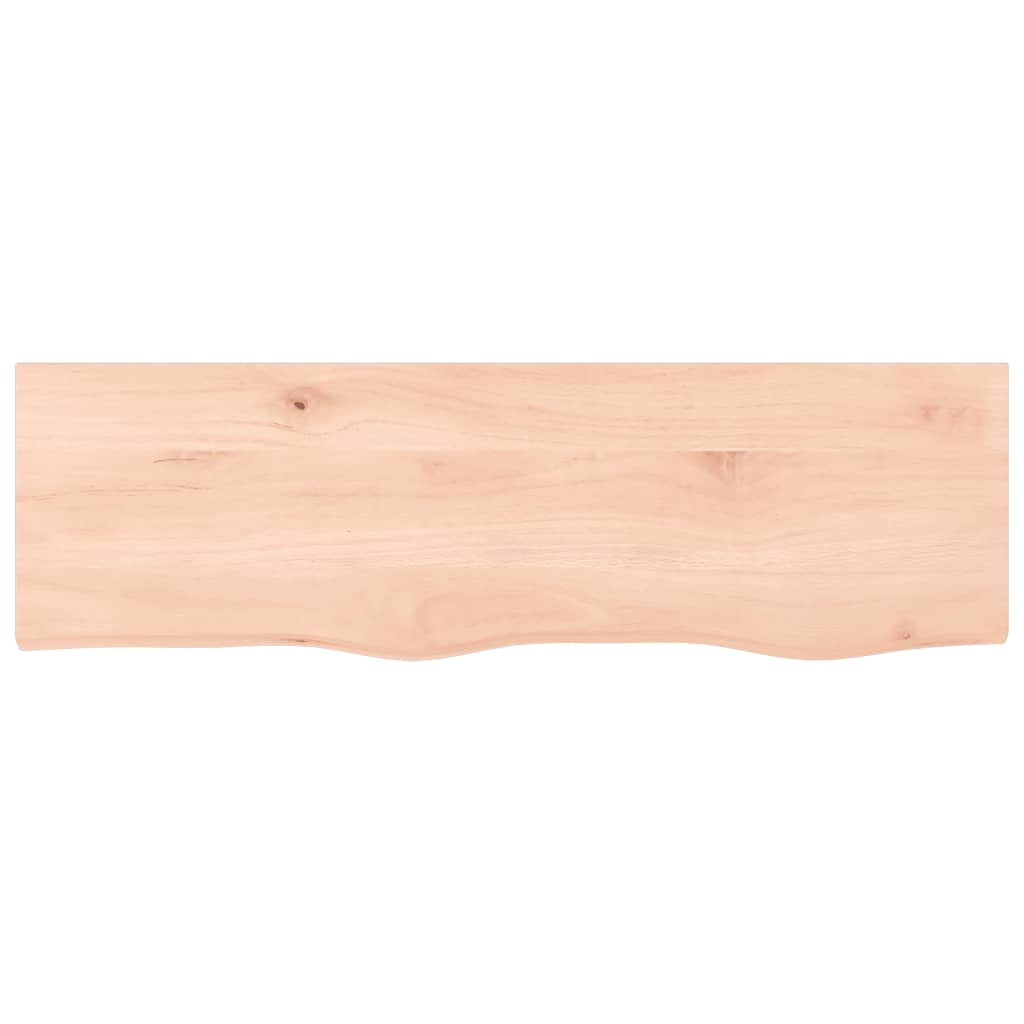 vidaXL Comptoir de salle de bain 100x30x(2-4)cm bois massif non traité