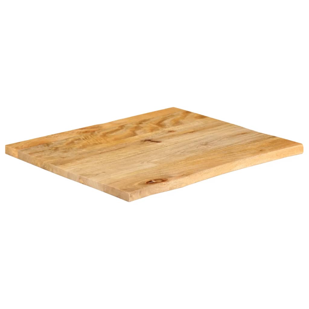 vidaXL Dessus de table à bord vivant 40x40x2,5 cm bois massif manguier