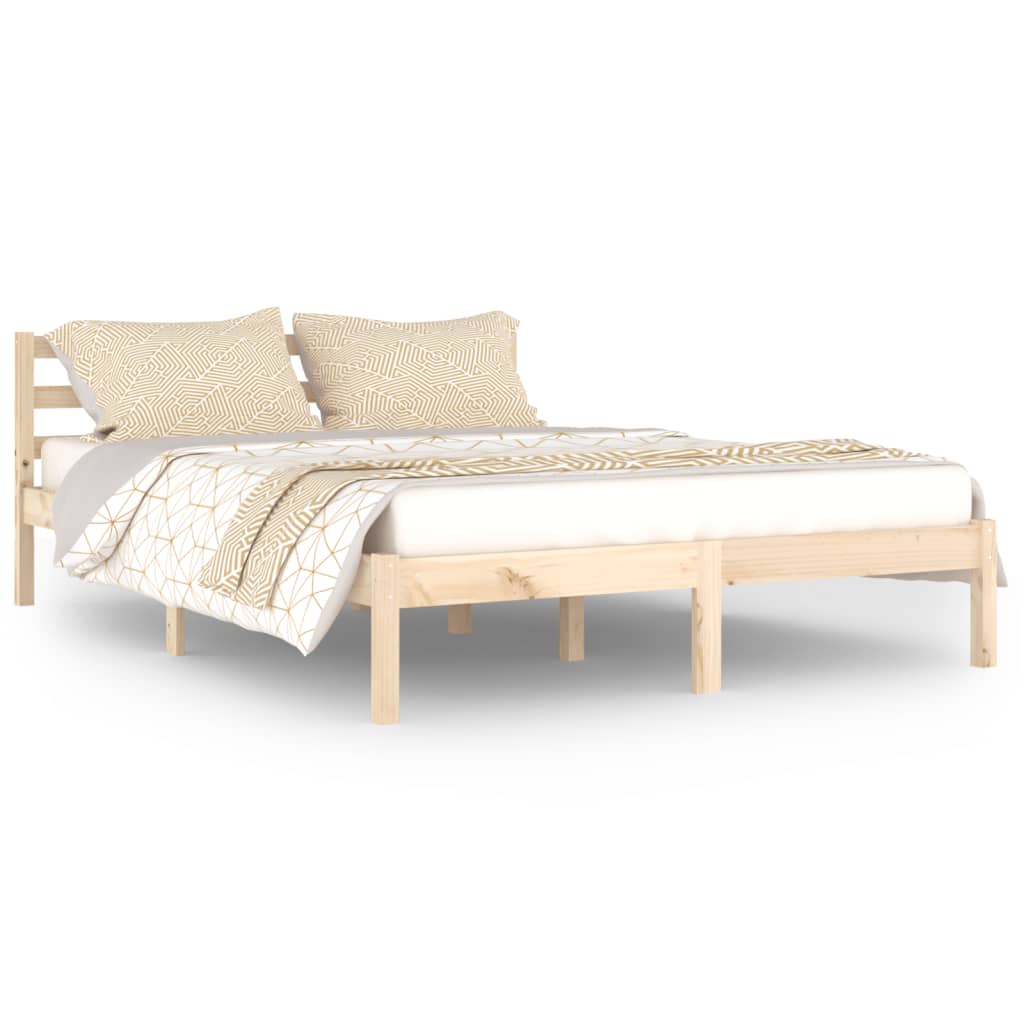 vidaXL Cadre de lit sans matelas bois massif de pin 140x200 cm