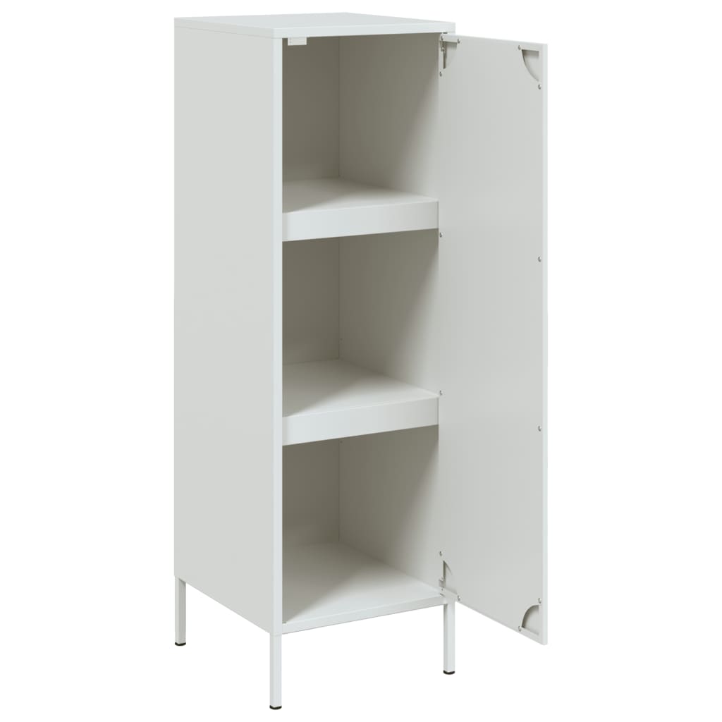 vidaXL Buffet haut blanc 36x39x113 cm acier