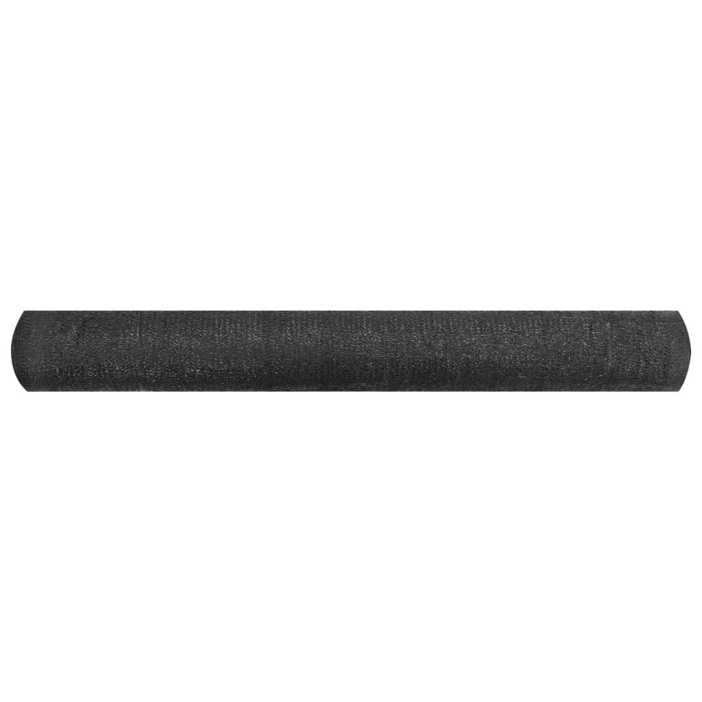 vidaXL Filet brise-vue Noir 1,2x50 m PEHD 195 g/m²