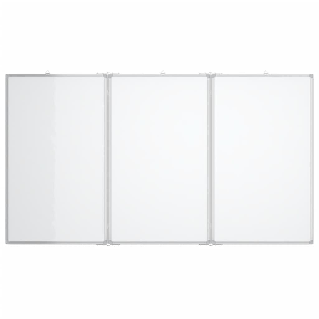 vidaXL Tableau blanc magnétique pliable 120x100x1,7 cm aluminium