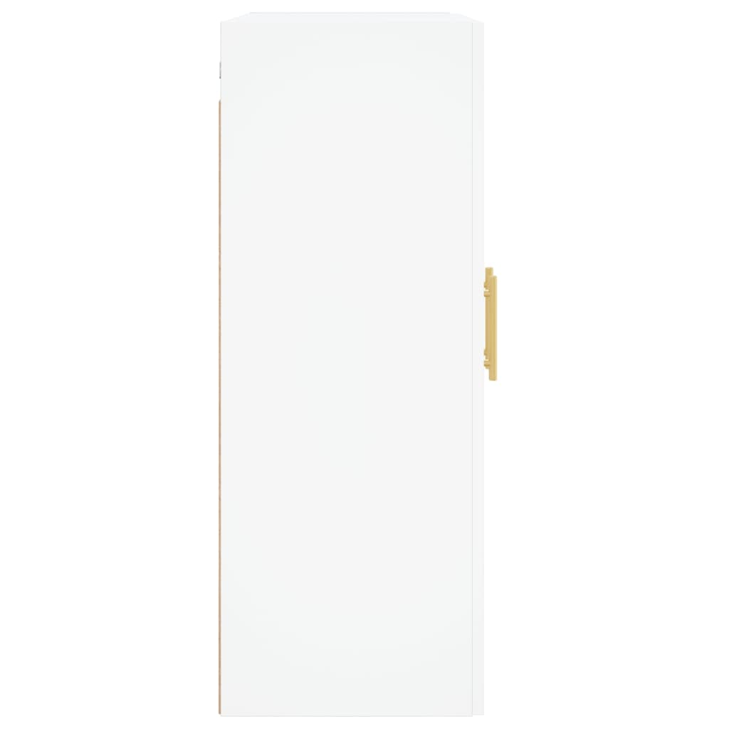 vidaXL Armoires murales 2 pcs blanc bois d'ingénierie