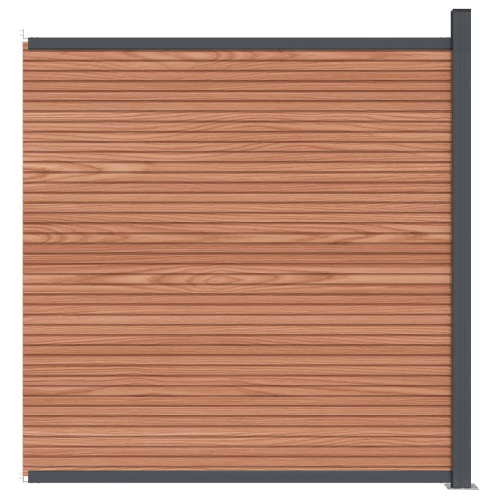 vidaXL Panneau de clôture marron 173x186 cm WPC