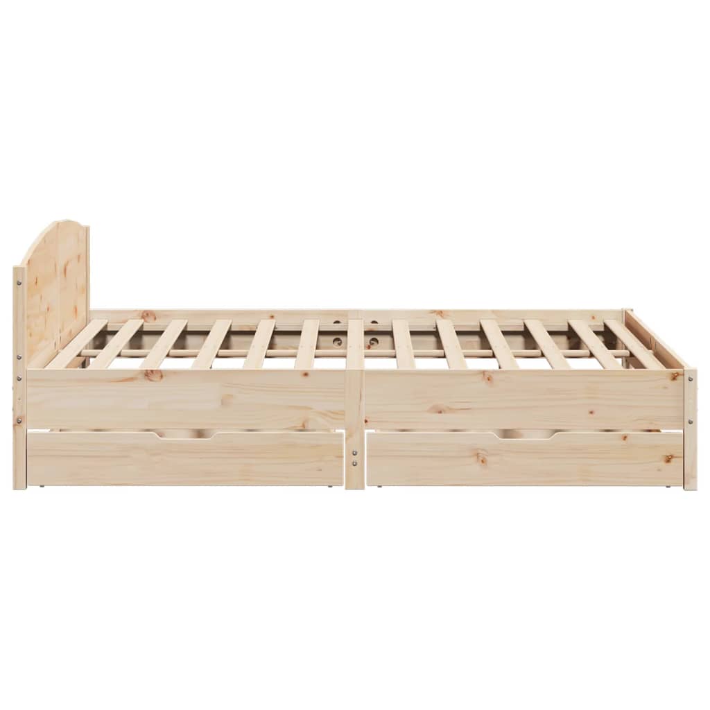 vidaXL Cadre de lit sans matelas 200x200 cm bois massif de pin