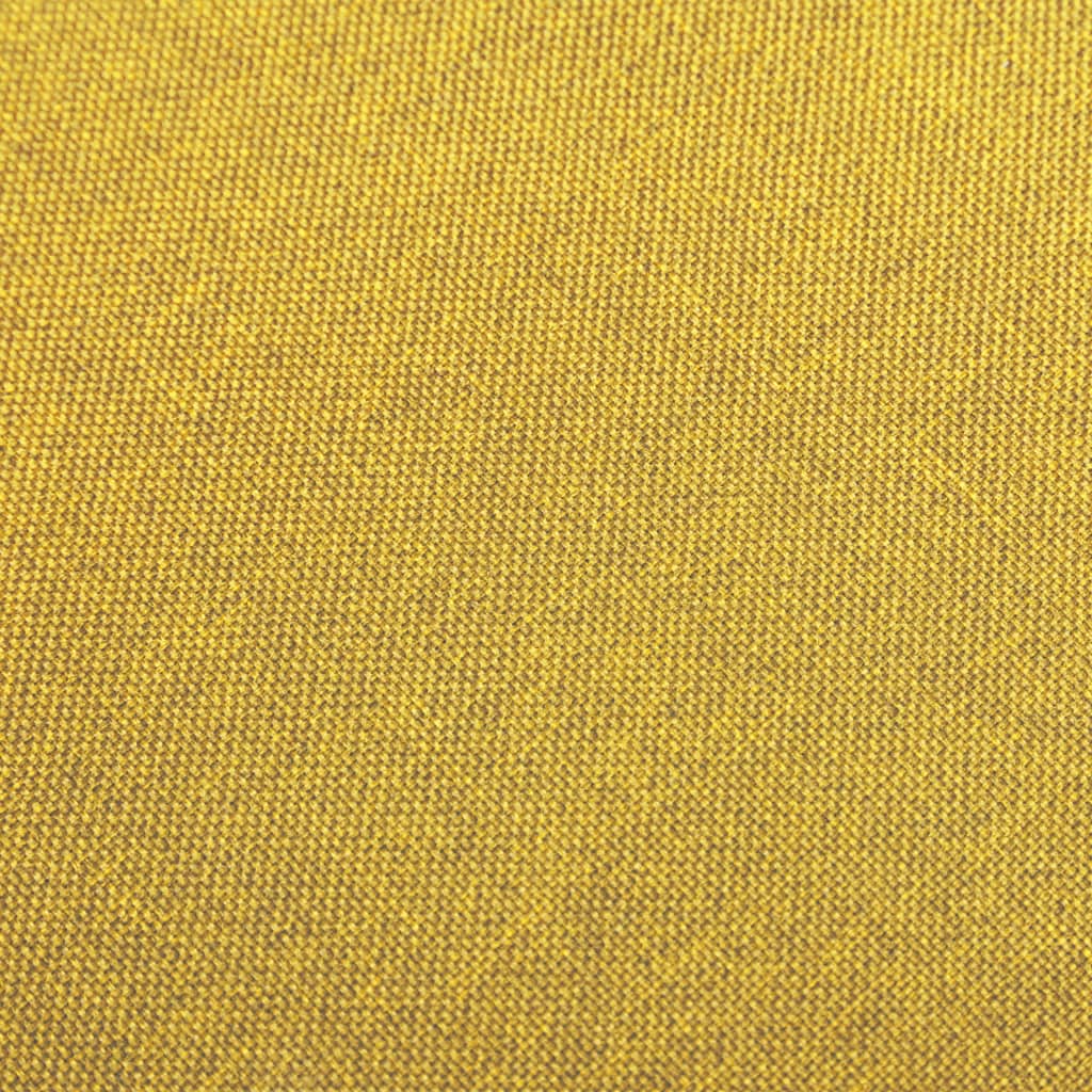 vidaXL Tabourets de bar lot de 2 jaune moutarde tissu