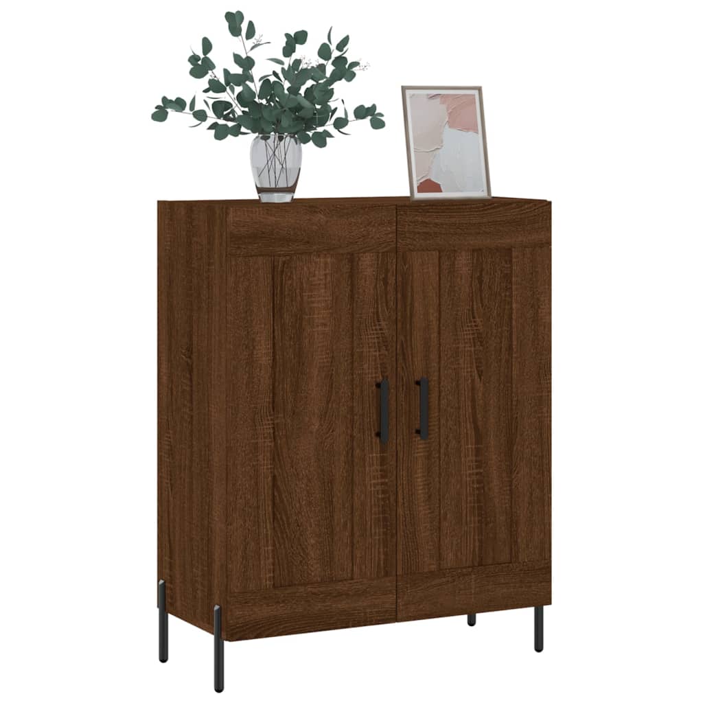 vidaXL Buffet chêne marron 69,5x34x90 cm bois d'ingénierie