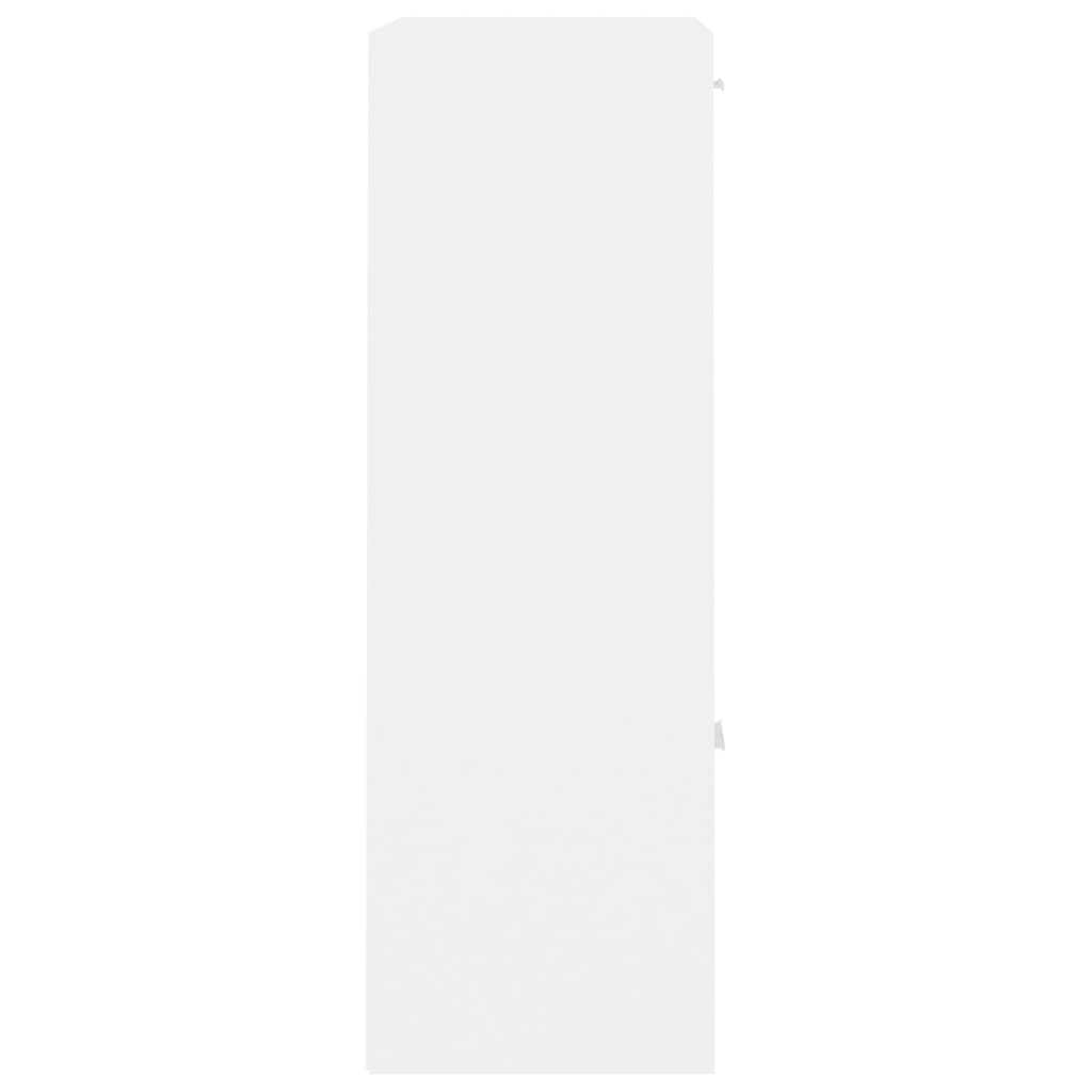 vidaXL Armoire de rangement Blanc 60x29,5x90 cm Bois d'ingénierie