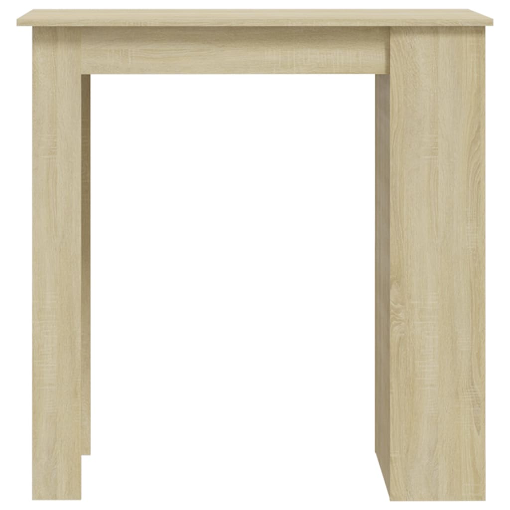 vidaXL Table de bar avec rangement Chêne sonoma 102x50x103,5 cm