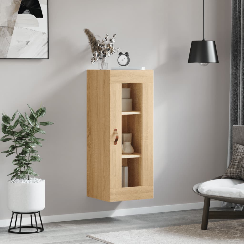 vidaXL Armoire murale chêne sonoma 34,5x34x90 cm