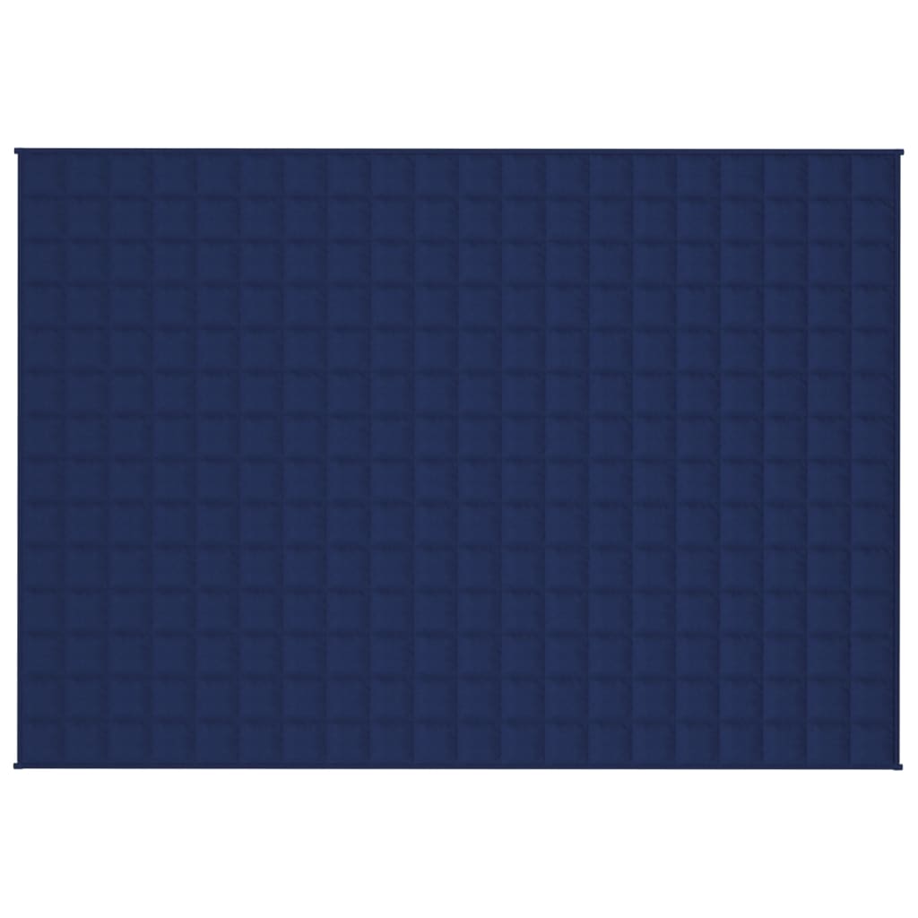 vidaXL Couverture lestée Bleu 138x200 cm 6 kg Tissu