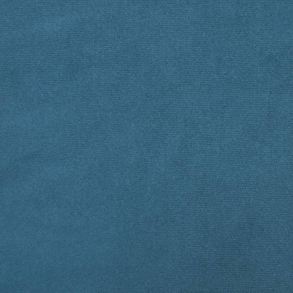 vidaXL Coussins décoratifs 2 pcs Bleu Ø15x50 cm Velours