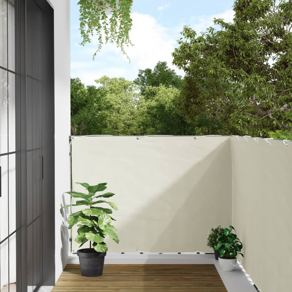 vidaXL Écran d'intimité de balcon blanc 300x120 cm PVC