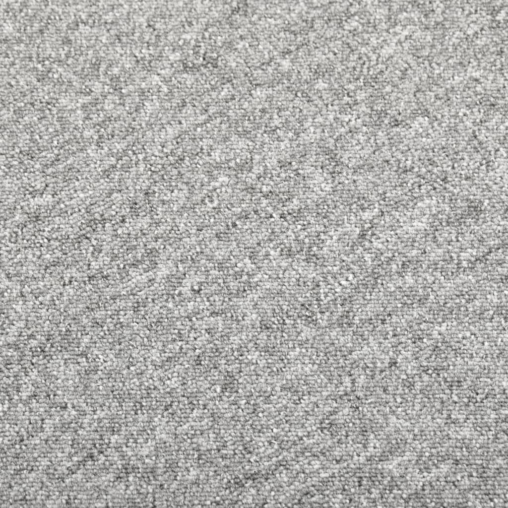 vidaXL Dalles de tapis de sol 20 pcs 5 m² 50x50 cm Gris clair