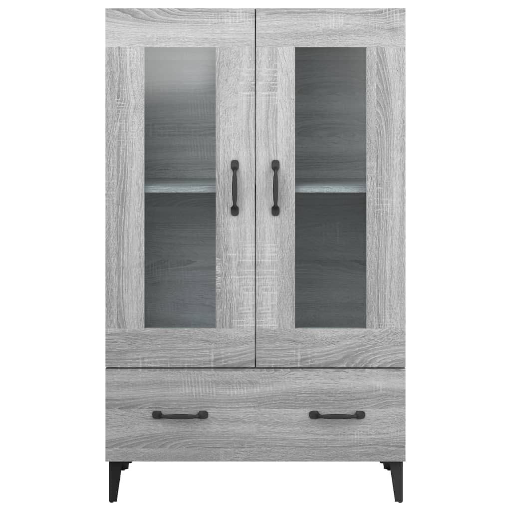 vidaXL Buffet Sonoma gris 70x31x115 cm Bois d'ingénierie