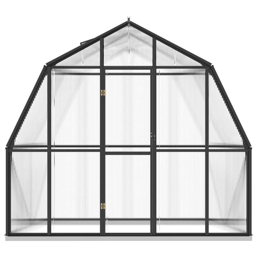 vidaXL Serre avec cadre de base anthracite 3,3 m² aluminium