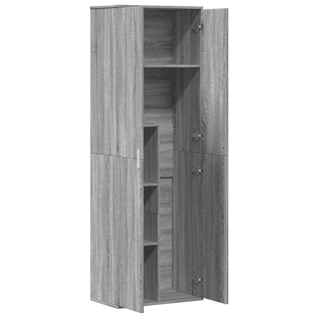 vidaXL Buffet haut sonoma gris 60x35x180 cm bois d'ingénierie