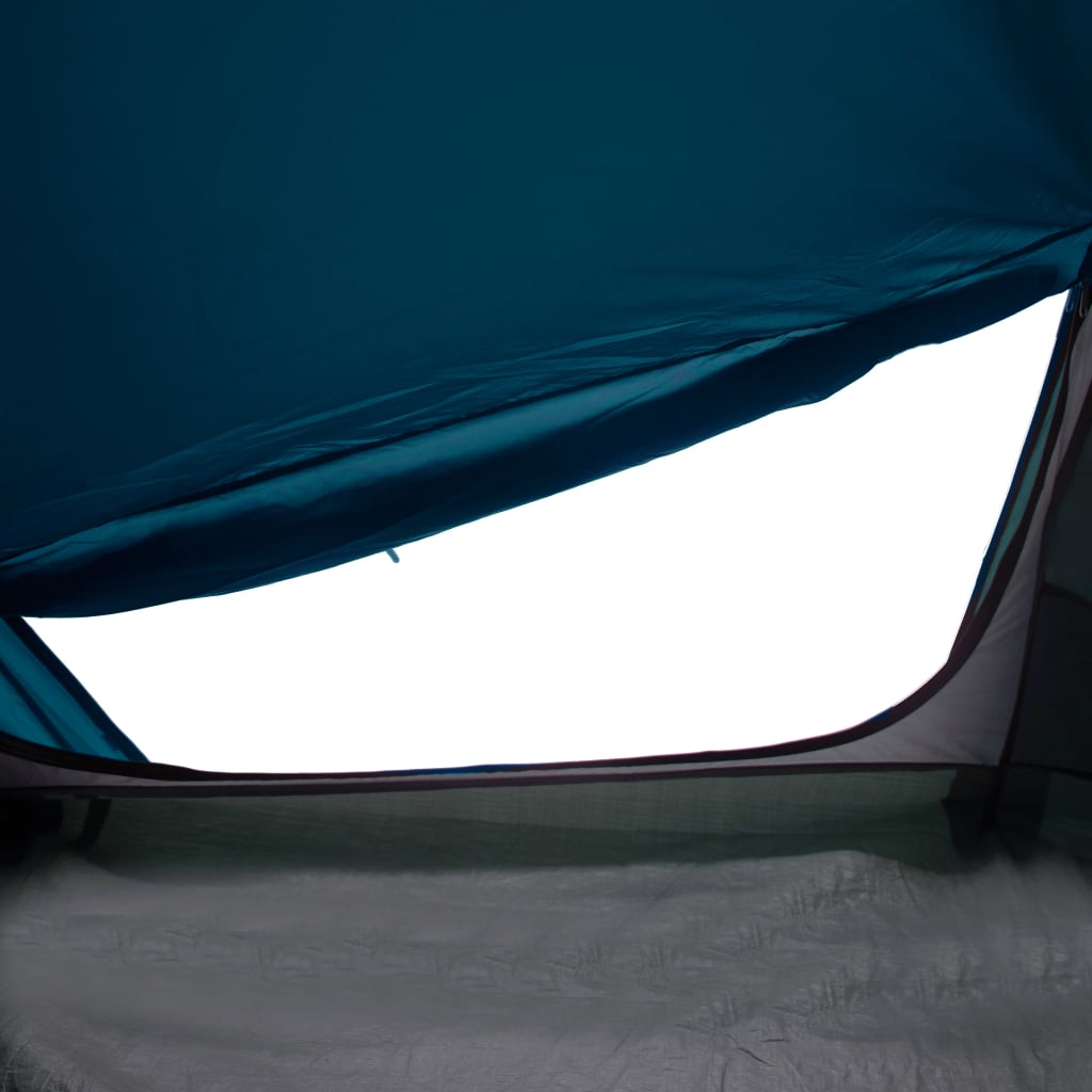 vidaXL Tente de camping tunnel 2 personnes bleu imperméable