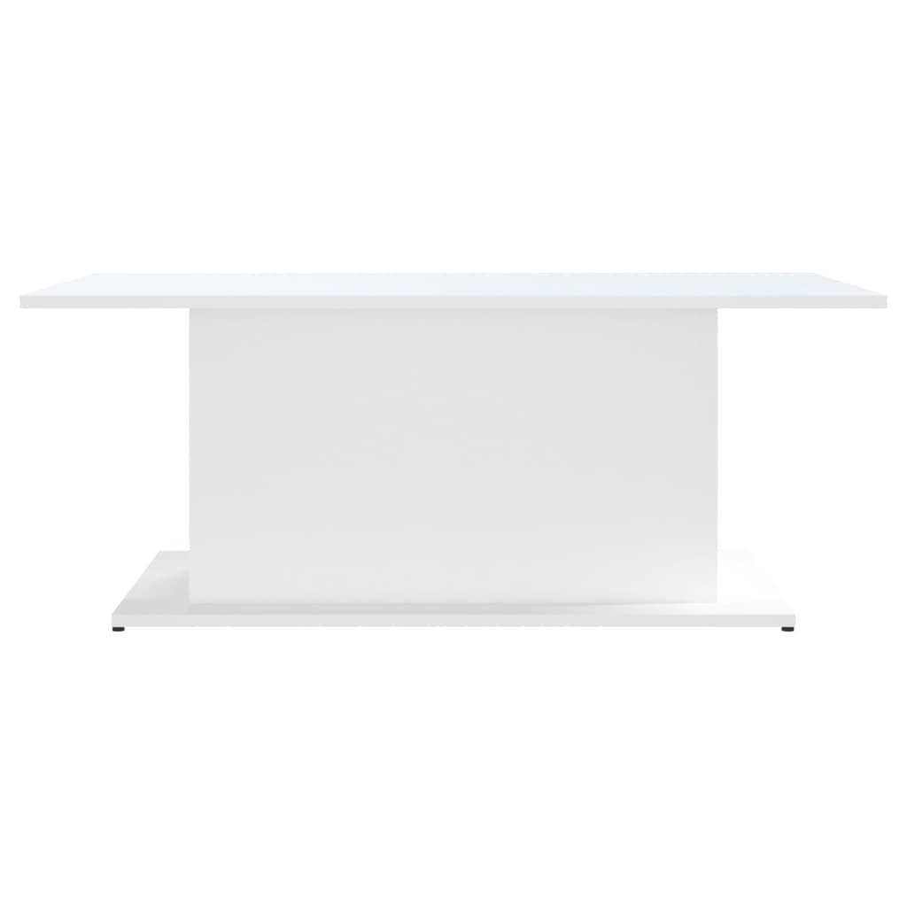 vidaXL Table basse Blanc 102x55,5x40 cm Aggloméré