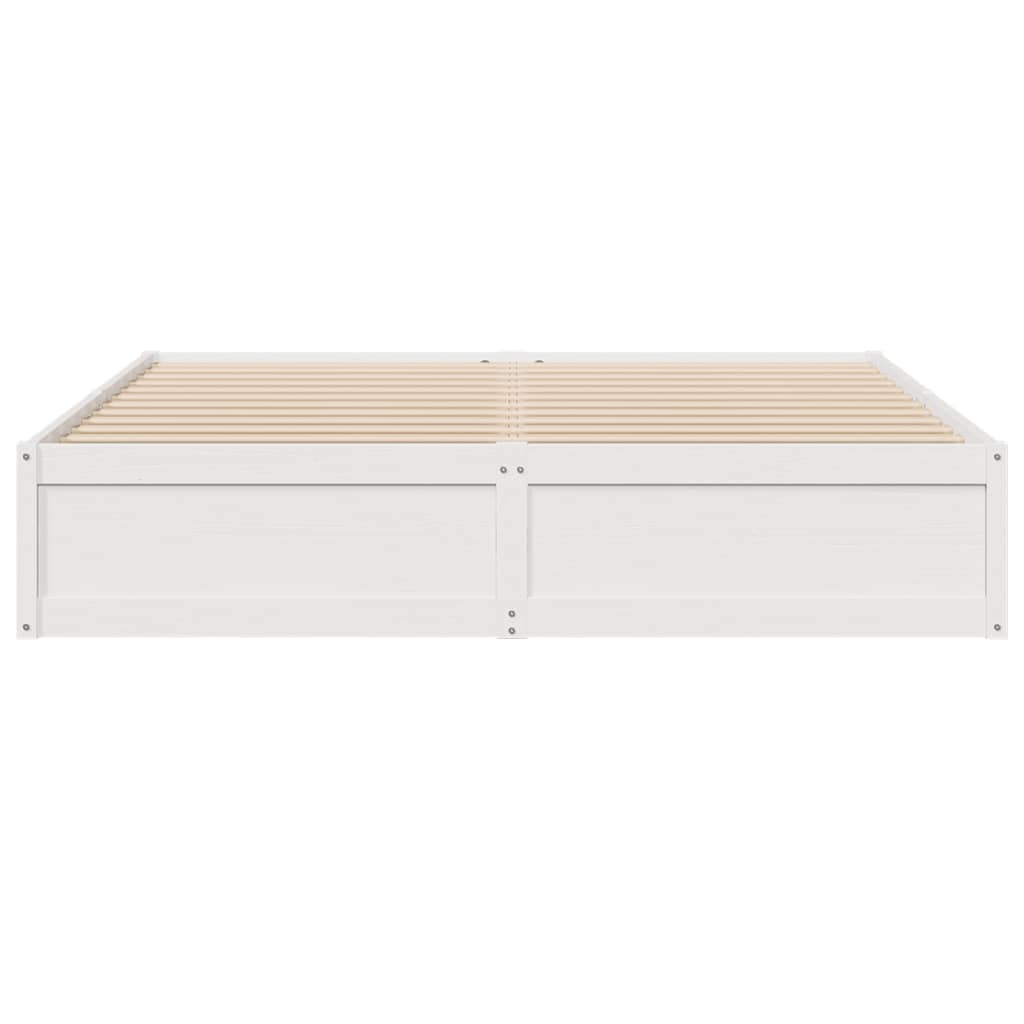 vidaXL Cadre de lit sans matelas blanc 180x200 cm bois massif de pin