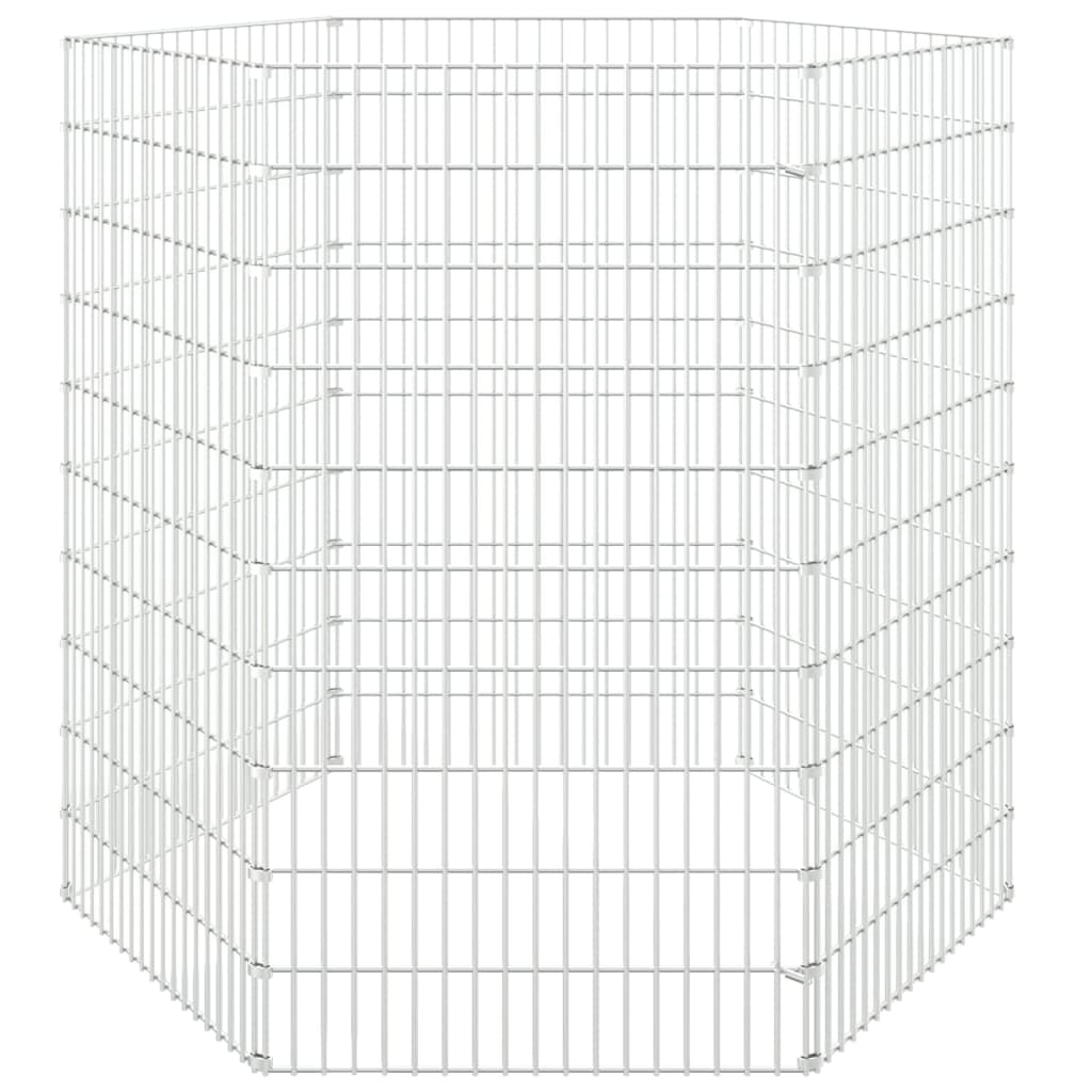 vidaXL Cage à lapin 6 panneaux 54x100 cm Fer galvanisé