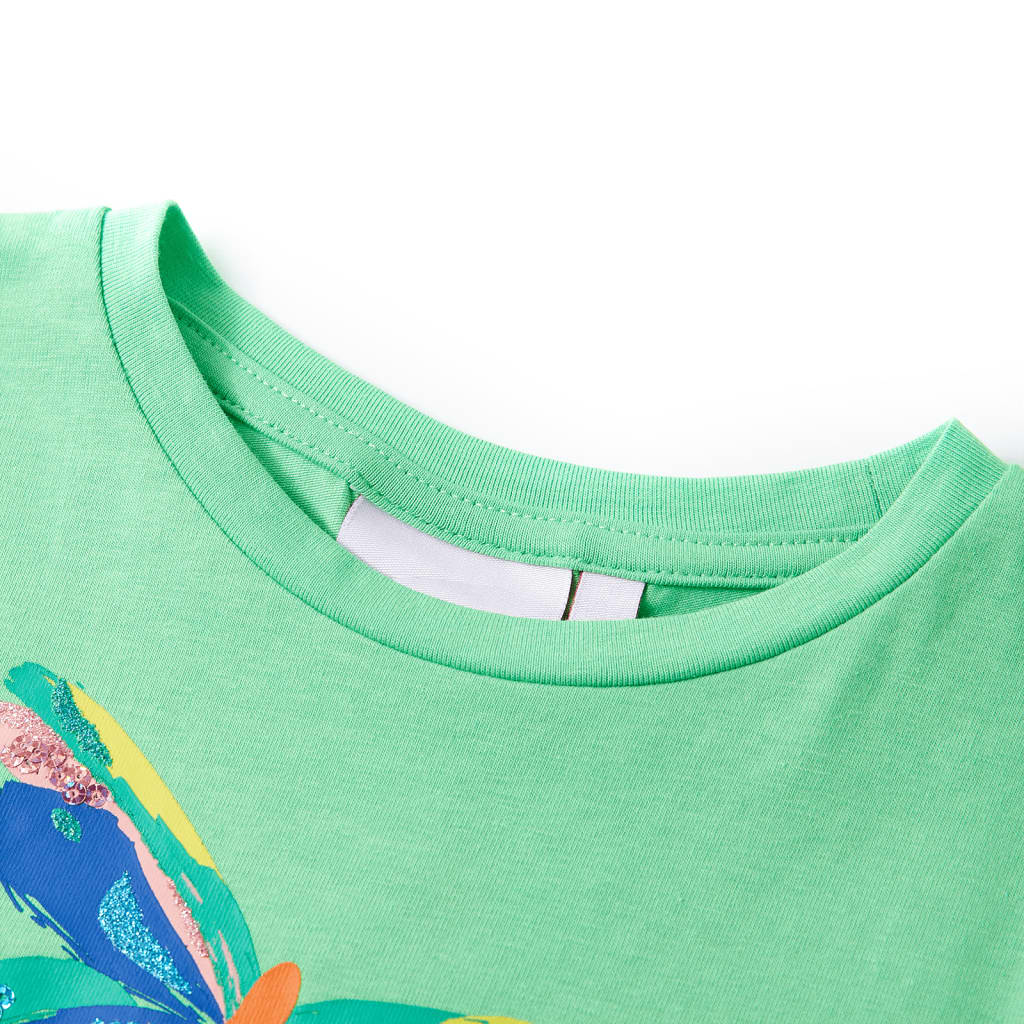 T-shirt pour enfants vert clair 92