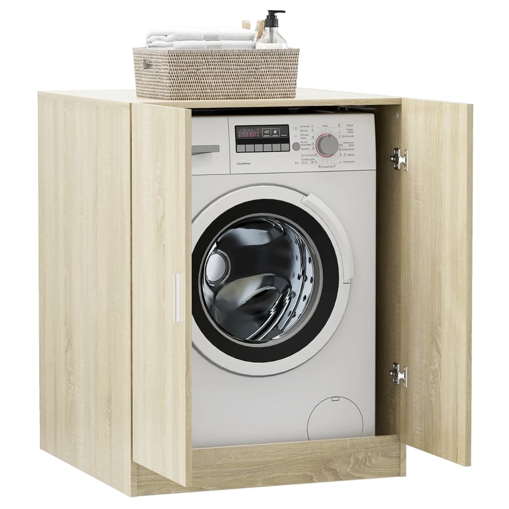 vidaXL Meuble pour machine à laver Chêne Sonoma