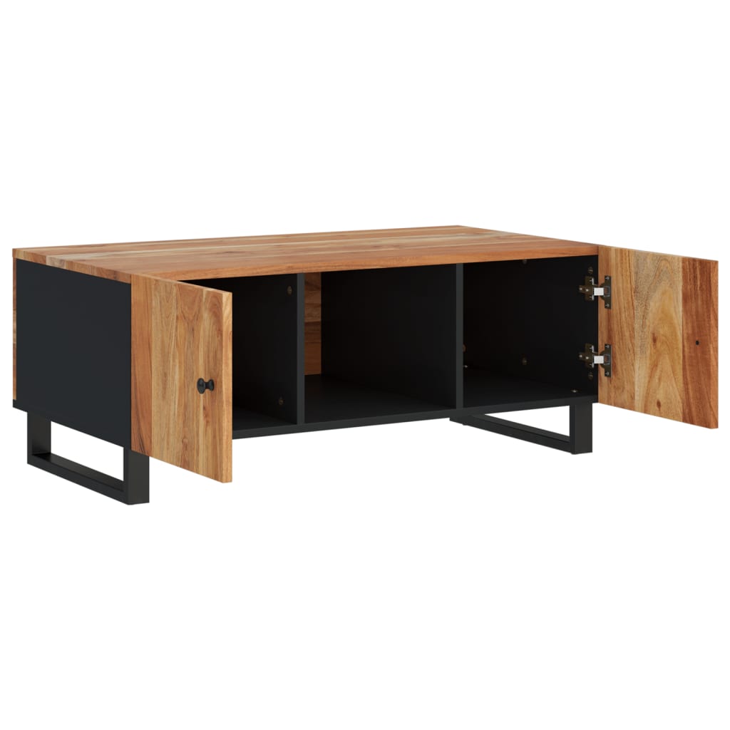 vidaXL Table basse 100x54x40 cm bois d'acacia solide et d'ingénierie