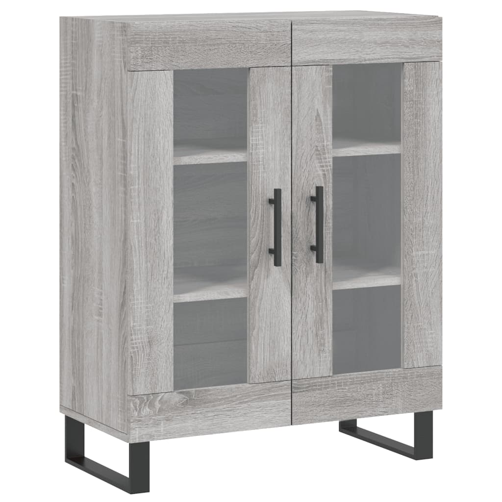 vidaXL Buffet sonoma gris 69,5x34x90 cm bois d'ingénierie