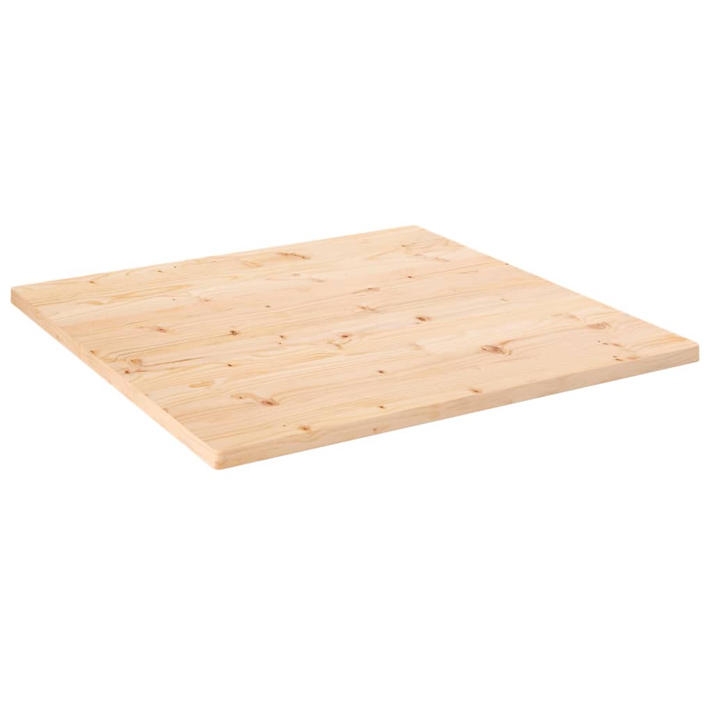 vidaXL Dessus de table 80x80x2,5 cm bois de pin massif