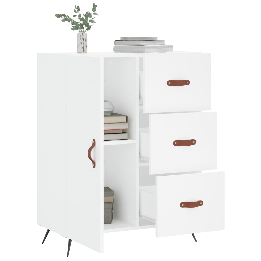 vidaXL Buffet blanc 69,5x34x90 cm bois d'ingénierie