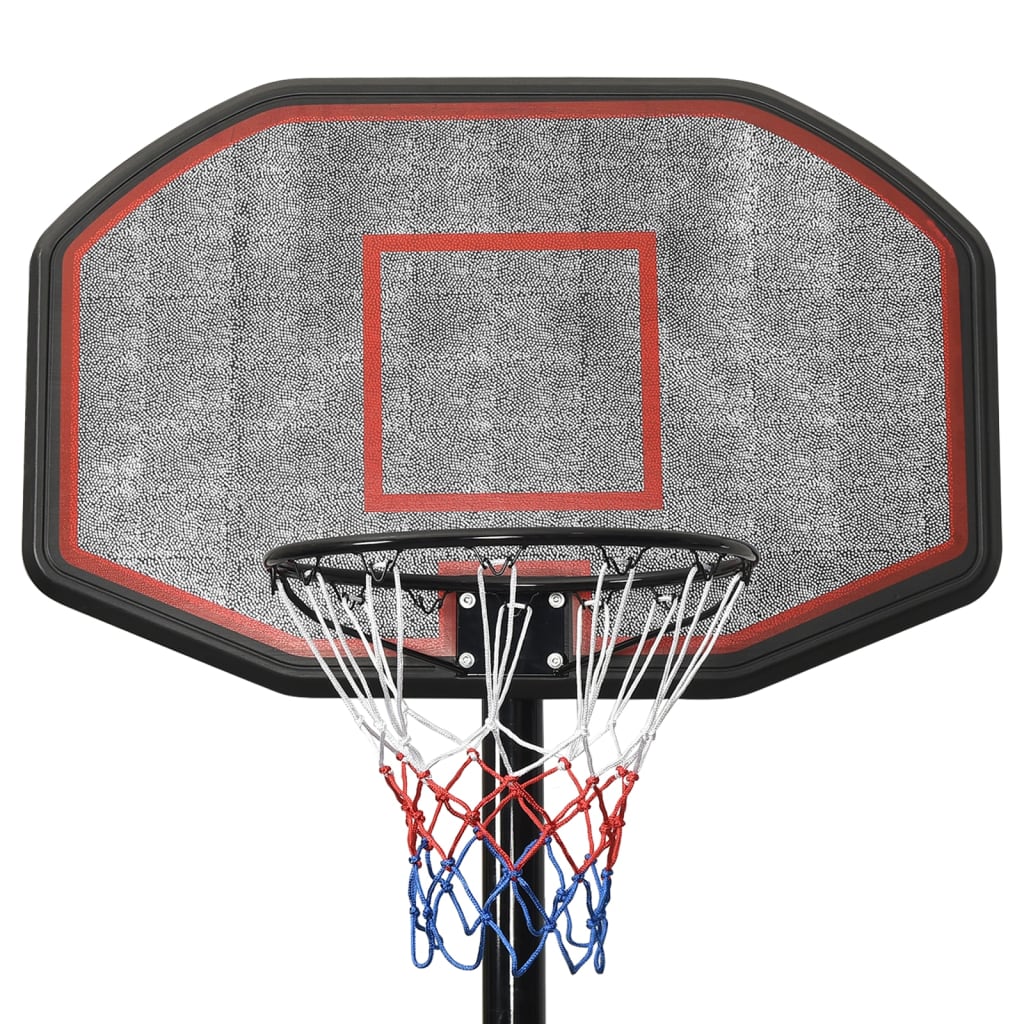 vidaXL Support de basket-ball Noir 258-363 cm Polyéthylène