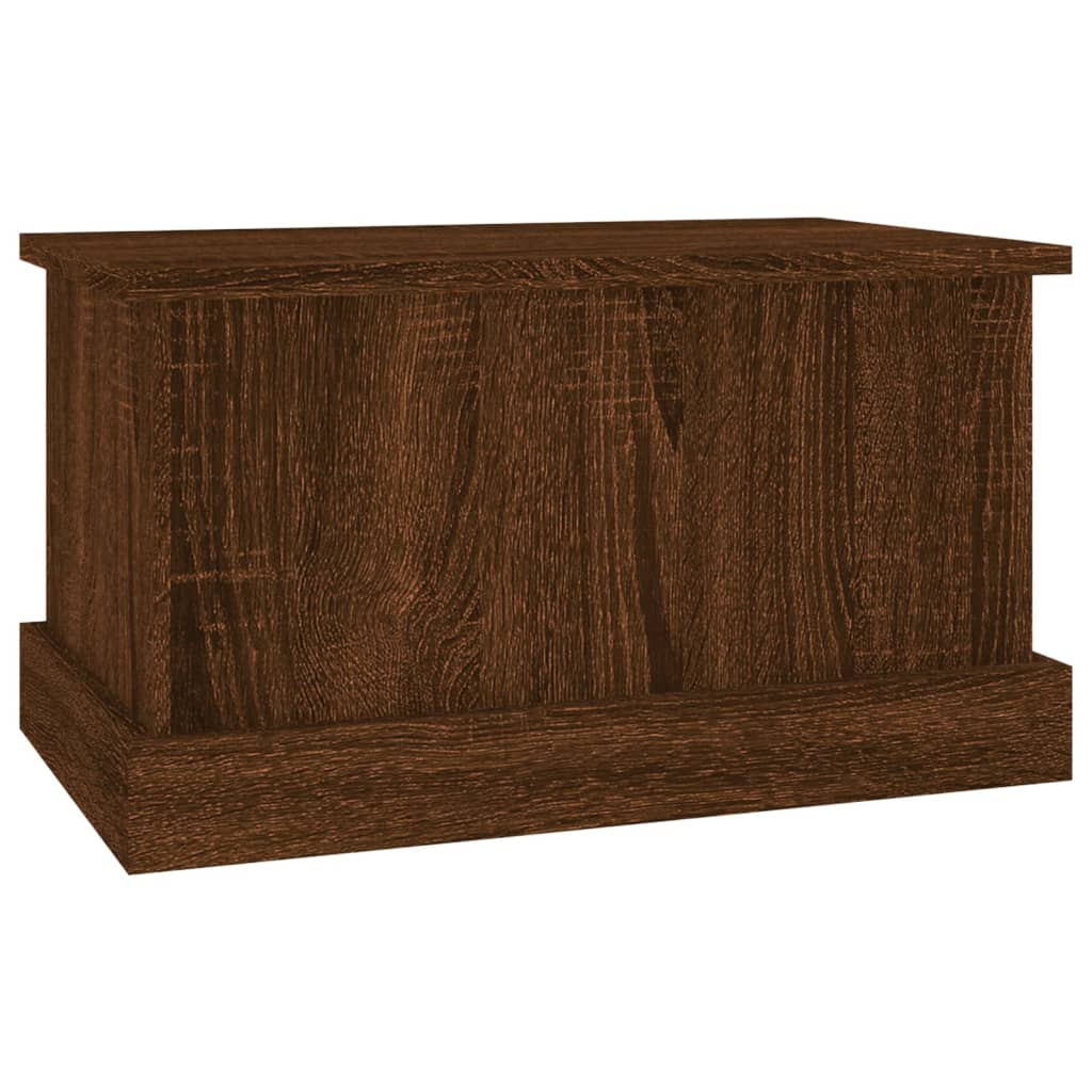 vidaXL Boîte de rangement chêne marron 50x30x28 cm bois d'ingénierie